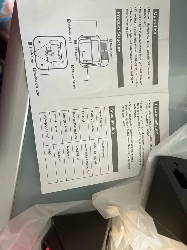 Solar Fence Lights 6 packs  in Outdoor Lighting in City of Toronto - Image 5