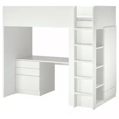 bunk bed & desk, View more