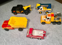 Five Vintage Tonka and Buddy L Toy Trucks Power Tow Truck Hoist