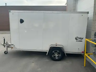 2024 Stealth Cobra 6'x12' V Nose All Aluminum Construction Smooth Exterior Very Low Kms. 6'x12' plus...