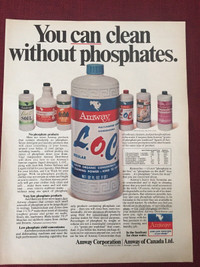 1970 Amway No Phosphate Products OriginalAd