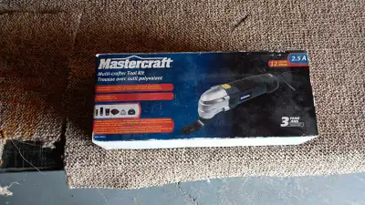 This Mastercraft multi-crafter tool kit, with 12 pieces and 2.5 amp power, is perfect for various cu...