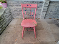 Old Vintage Painted Porch Chair