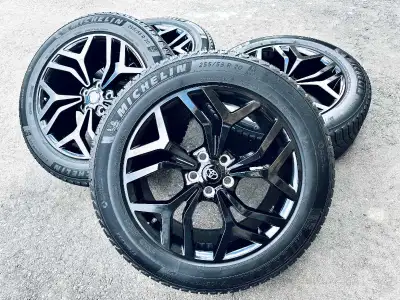 I am offering for sale 2024 Grand Highlander 255/55r20 Michelin X-ice Snow SUV winter tires on Black...