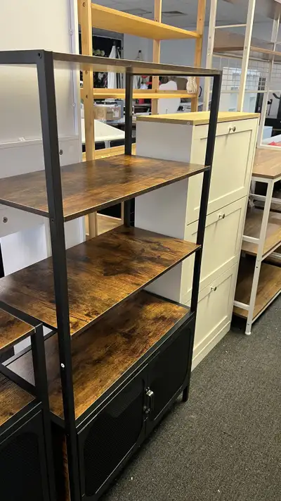 heavy duty tall cabinet with metal frames and doors, View more