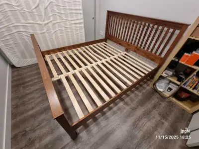 King sized Bed Frame with Mattress, View more