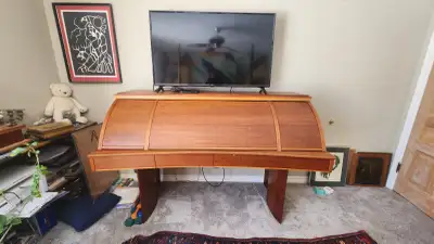 Mid Century Modern Roll Top Desk, View more
