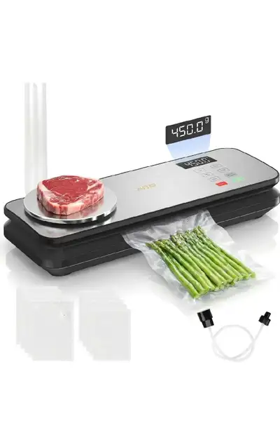 New never used Vacuum Sealer for Food, 90kPA Powerful Food Saver Vacuum Sealer Machine with Digital...