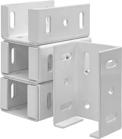 Vinyl Fencing Panel to Post Connection 2.75in Plastic Brackets, View more