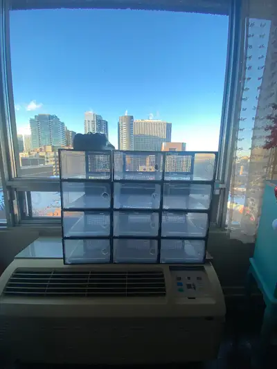 Brand new never used -12 shoe box containers/organizers, View more