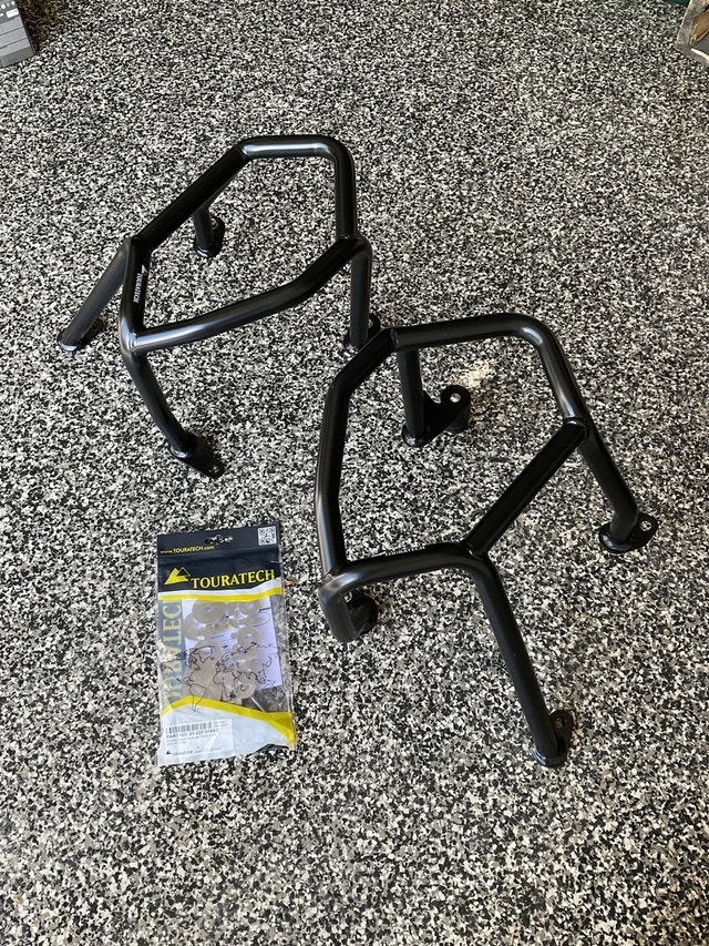 Touratech Black Engine Crash Bars BMW R1250 GS Motorcycle Parts