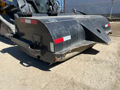 Used for a couple seasons. No longer need it. Collection style I believe 60” caterpillar brand sweep...