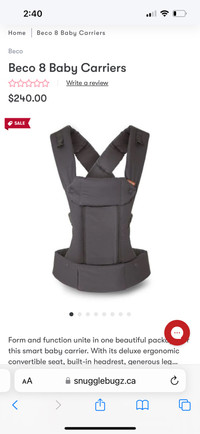 Beco Eight Baby Carrier