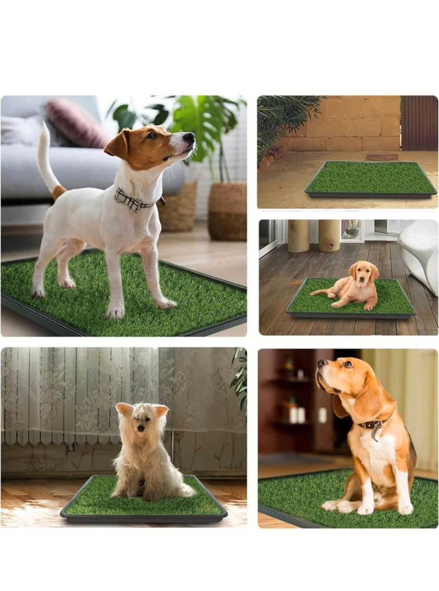 Dog Grass Pad with Tray, Artificial Turf Dog Grass Pee Pad Potty in Hobbies & Crafts in Oshawa / Durham Region