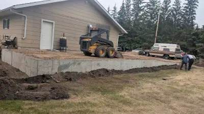 You won't know until you talk to us: We offer various concrete services and some earth works such as...