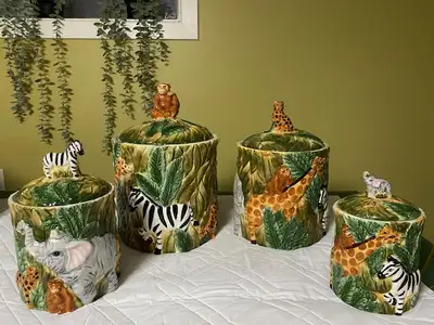 Jungle Animals Canister Set, View more