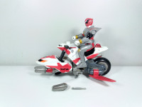2004 Power Rangers SPD Red SPD Patrol Cycle with Action Figure