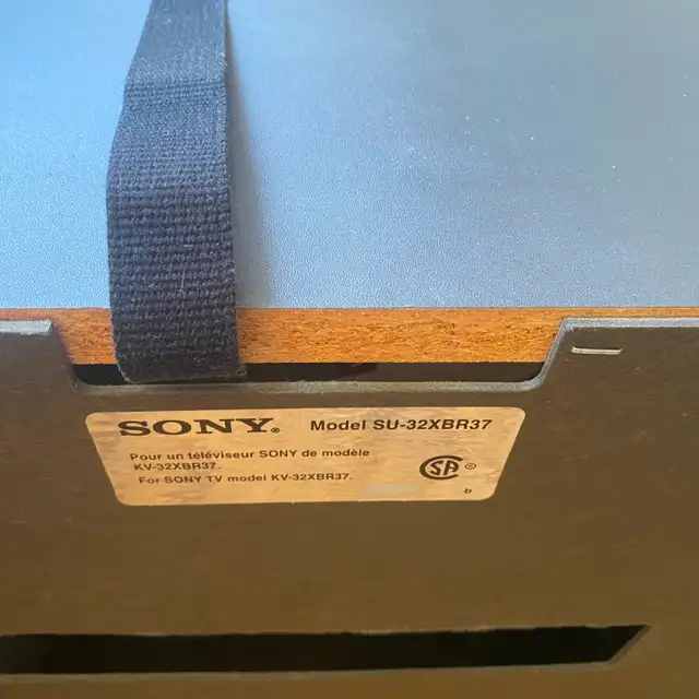 Sony TV Stand Swivel Black - glass doors OrigBox Bay Bloor Radio in TV Tables & Entertainment Units in City of Toronto - Image 6