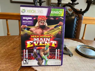 Jeu xbox 360.  hulk hogan s  MAIN EVENT comme neuf maison non fu, View more