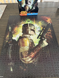 Star Wars tin can (free puzzle-missing 2 pieces)