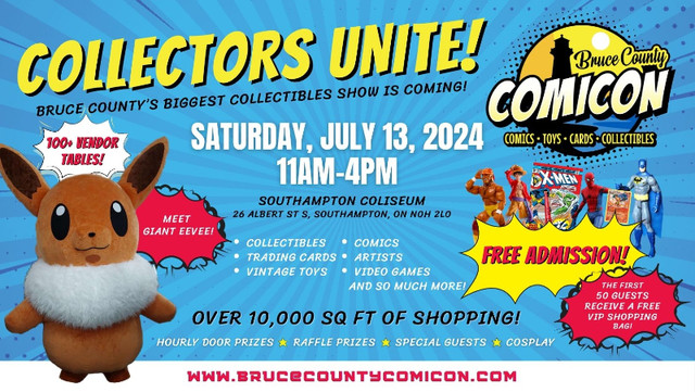 Bruce County Comicon - Largest Collectibles show in Bruce County in Events in Owen Sound