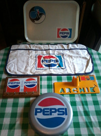 Extremely rare vintage 1960s-70s Pepsi collectables for sale.