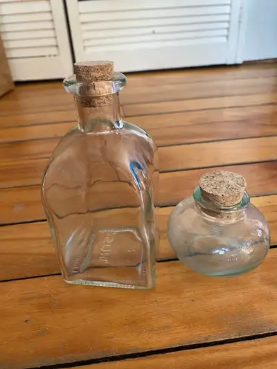 Small Glass Bottles with Cork Lids, View more
