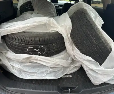 5 used all-season tires; were on my Mazda 3 P205/60R16 91H M+S Bridgestone (Ecopia EP422+) tire meas...