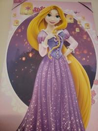 NEW! Large Disney Princess Rapunzel Canvas Wall Art