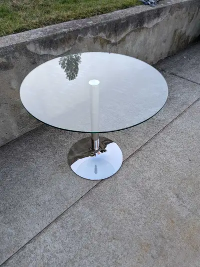 Glass Pedestal Table, View more