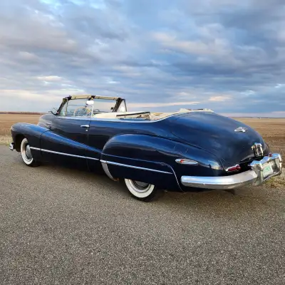 Solid survivor car painted in the 70s dual carbs straight 8 runs perfect nice white interior and top...