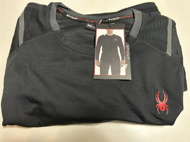 Brand New Spyder Active Ski Long Sleeve Baselayer Shirt in Men's in Calgary - Image 9