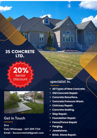 Concrete repair, Masonry work  6472897314