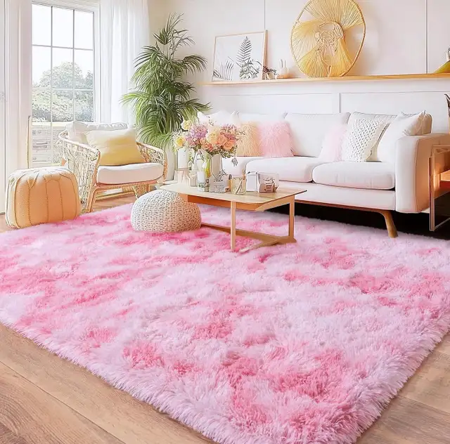 Large Area Rugs 9x12 Living Room, Ultra Fluffy Fuzzy Shag Rug