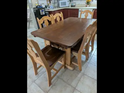 SET DE CUISINE 6 chaises 300$, View more