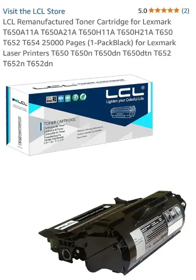 New Lexmark Toner Cartridge, View more