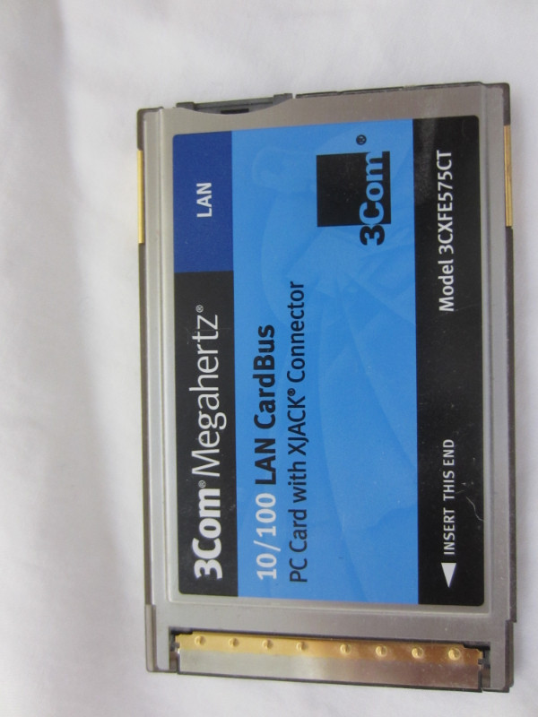 3Com MHz 10/100 LAN CardBus Networking PC Card and dongle in Networking in Kingston - Image 2