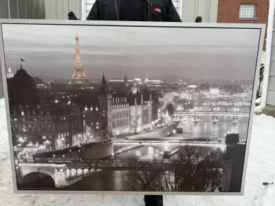 Large Framed Paris print from IKEA, View more