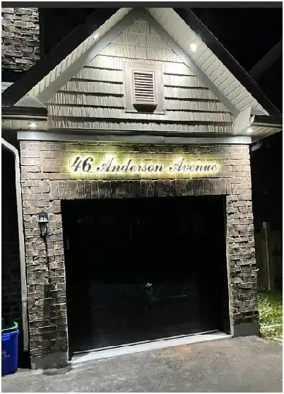 LED Script Number Home Address Cursive Custom Letter Light Sign in Outdoor Décor in Mississauga / Peel Region - Image 5