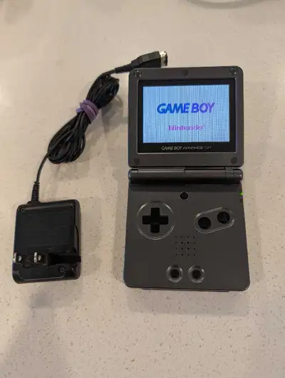 Nintendo Game Boy Advance SP with Charger.AGS-101. Flashcard 16G, View more