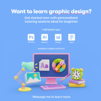 Graphic Design Tutor - Learn Photoshop, Illustrator, Figma & mor