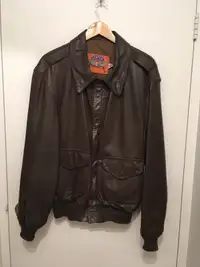 Bomber jacket  A-2 COOPER USA  leather jacket (Size XL) 