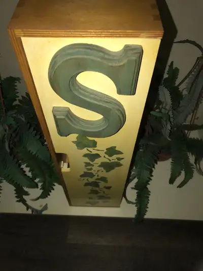 Cupboard wooden with shelves 2ft height 7inches wide, View more