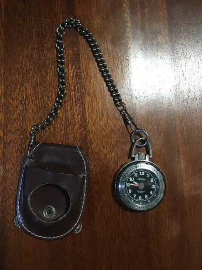 Pocket watch with case, View more