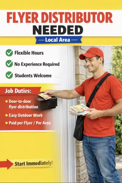 looking for flyer distributor, View more