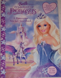 Barbie Magic of the Pegasus A Panorama Reusable Sticker Book