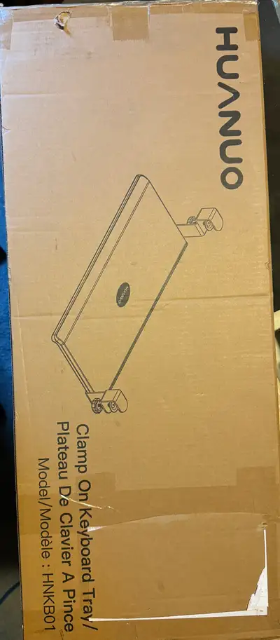 Clamp on keyboard tray, View more