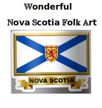 Nova Scotia FOLK ART-Painting/ CARVED "Signed" Lighthouse & MORE