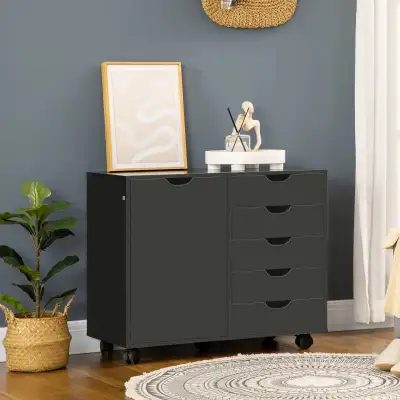 Lateral Filing Cabinet, 5-Drawers File Cabinet with Door , View more