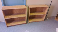 Wood Bookshelves (set of 2)
